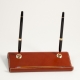 Double Pen Stand, Saddle Brown Leather,